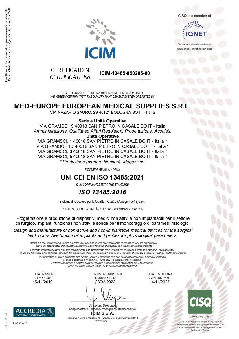 Certification MedEurope